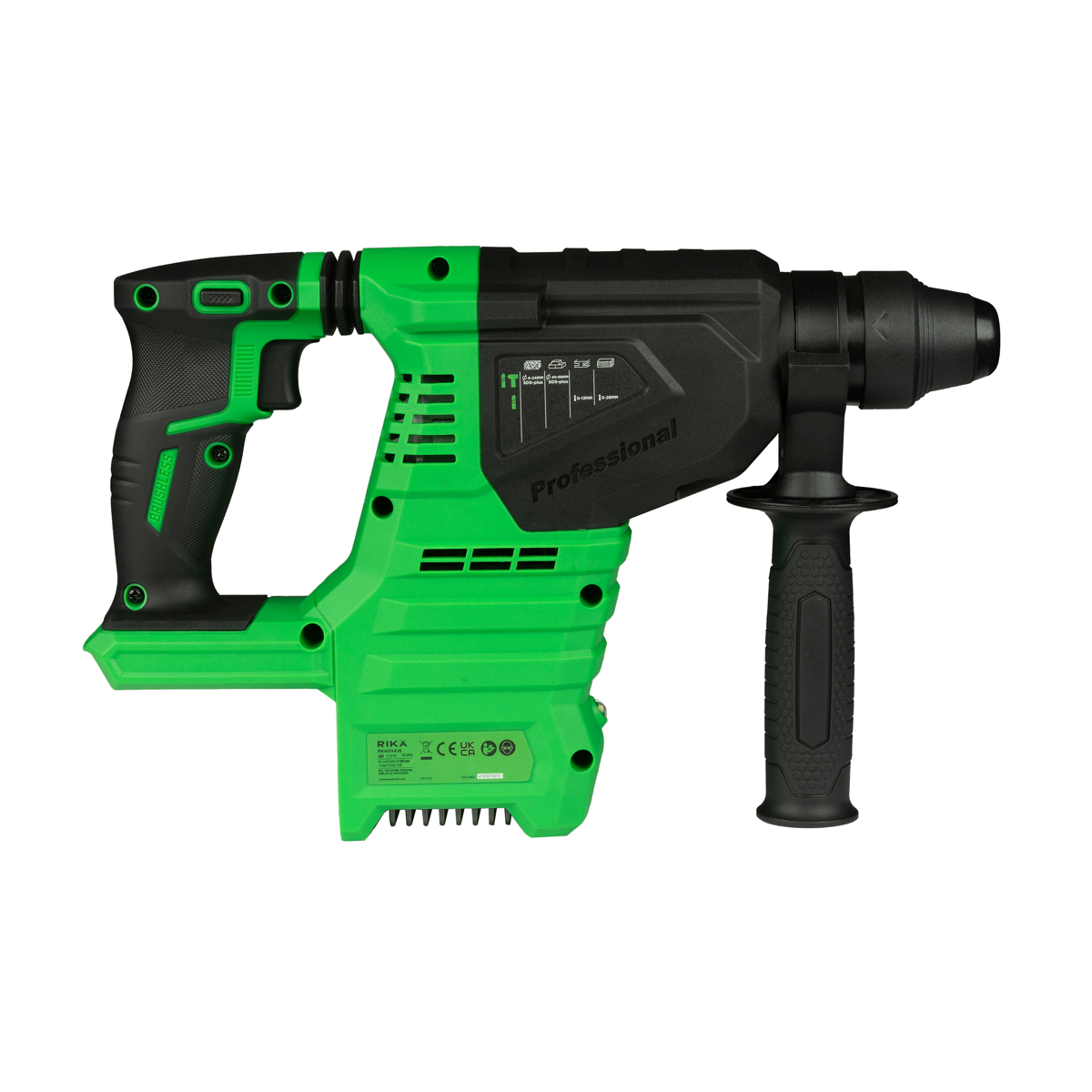 Rikä RK40 40V Cordless SDS-Plus Rotary Hammer Drill | 2.4 J Impact Energy | Brushless Motor | Body Only
